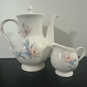 Floral Vintage NORITAKE Rare VERSATONE FLOATING COFFEE SET